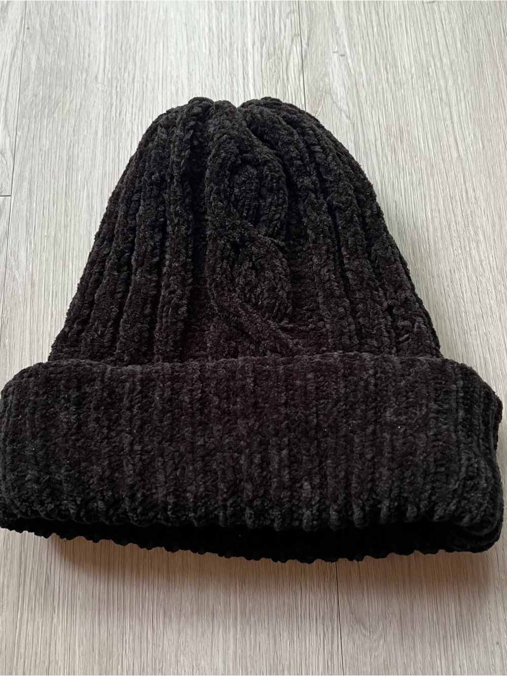 Joe Boxer Black Ribbed Knit Beanie